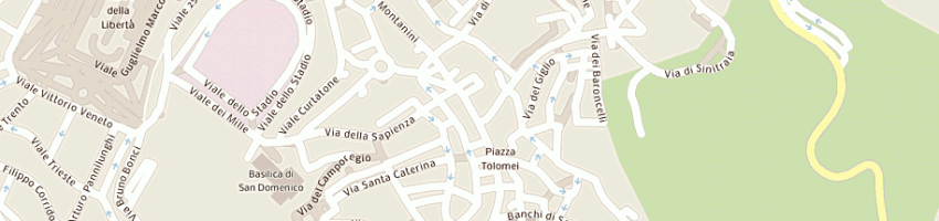 Mappa della impresa foot locker italy srl a SIENA