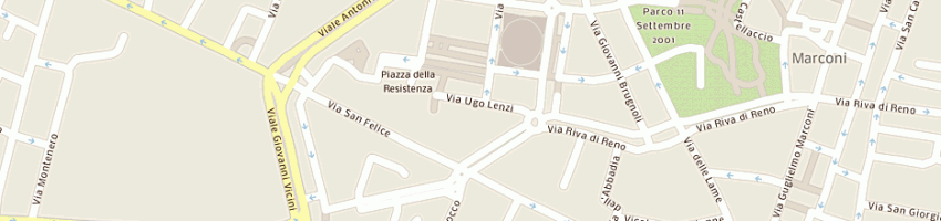 Mappa della impresa minarelli gianfranco a BOLOGNA