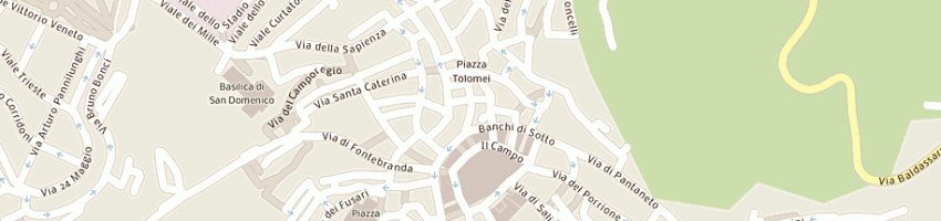 Mappa della impresa del santo simone a SIENA