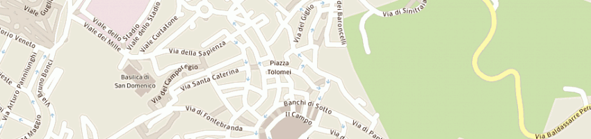Mappa della impresa bar centrale di piazzai daniele e c snc a SIENA
