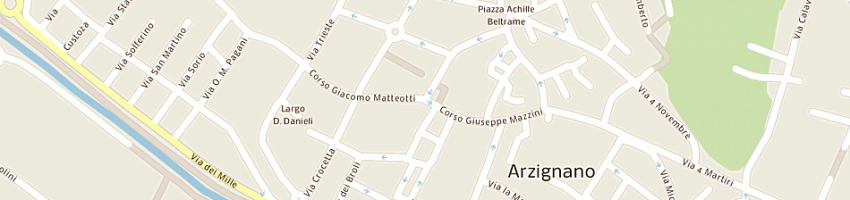 Mappa della impresa farmacia ognissanti di bonati giovanni e flli snc a ARZIGNANO