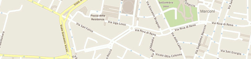 Mappa della impresa bar cristall snc di rizzello eros a BOLOGNA