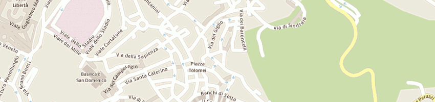 Mappa della impresa erboristeria aux herbes sauvages a SIENA
