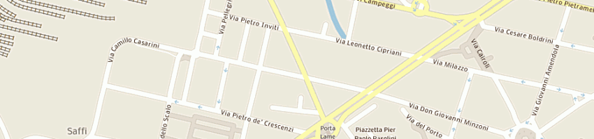 Mappa della impresa farmacia porta lame del dott guandalini leonardo e c sas a BOLOGNA