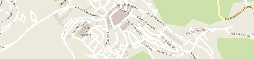 Mappa della impresa trattoria papei a SIENA