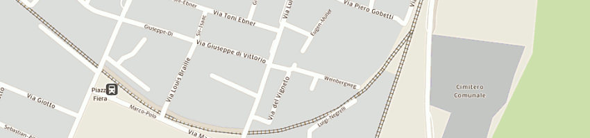 Mappa della impresa associazione vetro ricerca glas e modern a BOLZANO