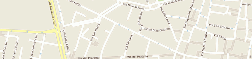 Mappa della impresa pizzeria ristorante la bella napoli a BOLOGNA