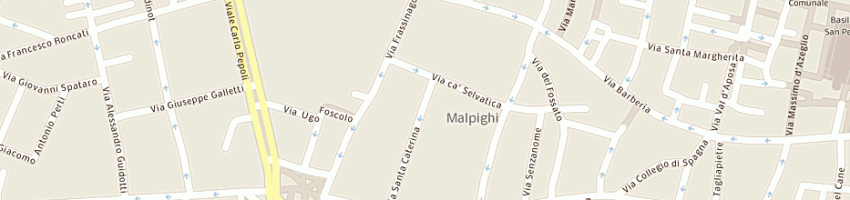Mappa della impresa tutela animali bologna 1891 a BOLOGNA