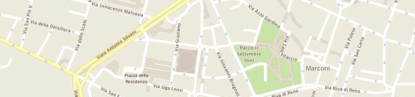 Mappa della impresa deka upper srl a BOLOGNA