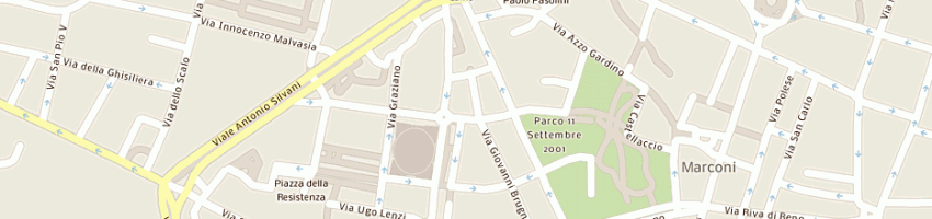 Mappa della impresa frigerio viaggi srl a BOLOGNA