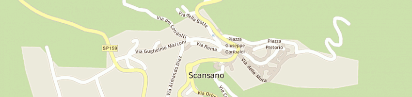 Mappa della impresa poggetti ferriero a SCANSANO