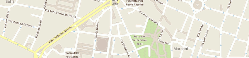 Mappa della impresa centro copie lame a BOLOGNA