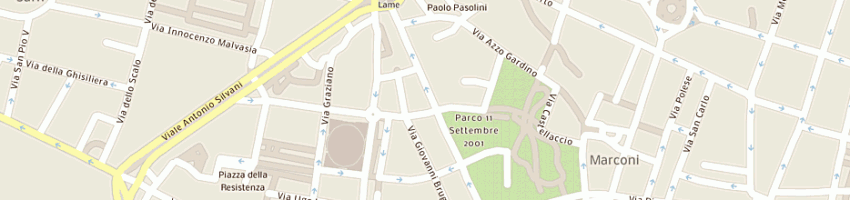 Mappa della impresa soldini assicurazioni di soldini umberto marzocchi matteo e c sas a BOLOGNA