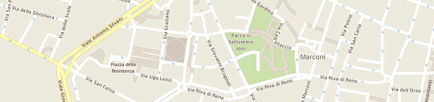 Mappa della impresa studio associato dottgianfranco tosarelli - dottfederica tomassini d a BOLOGNA