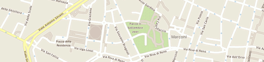 Mappa della impresa sacchetti alberto a BOLOGNA