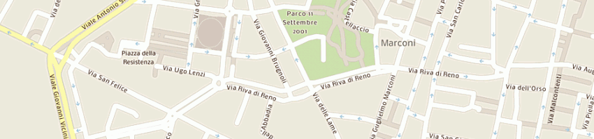 Mappa della impresa luci e colori snc di comignani a BOLOGNA