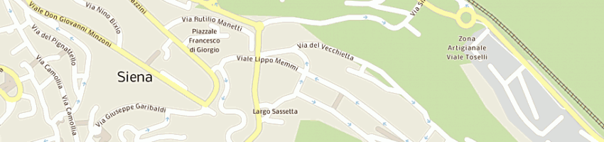 Mappa della impresa associazione tutela dei ciechi a SIENA