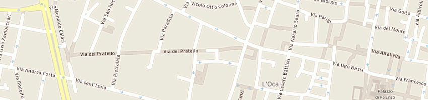 Mappa della impresa trattoria fantoni a BOLOGNA