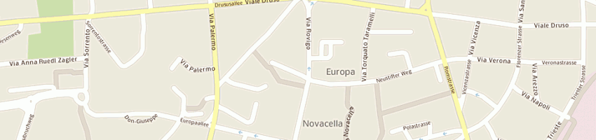 Mappa della impresa bistaffa ottenio a BOLZANO