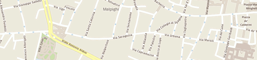 Mappa della impresa osteria senza nome di de toma maria e c sdf a BOLOGNA