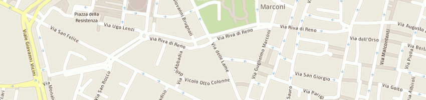Mappa della impresa ambrosi abbigliamento di ambrosi luigi e c snc a BOLOGNA