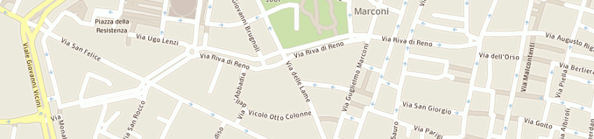 Mappa della impresa wu king srl a BOLOGNA