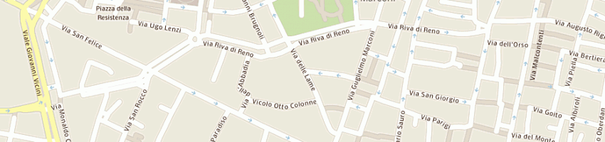 Mappa della impresa serrao francesco a BOLOGNA
