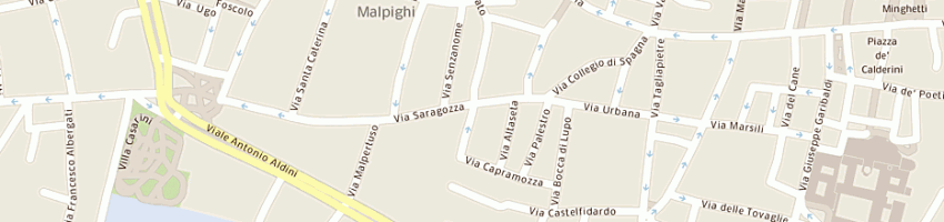 Mappa della impresa scuole pubbliche nido d'infanzia comunale aquilone a BOLOGNA