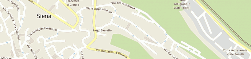 Mappa della impresa pierini enrico a SIENA