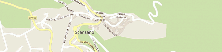Mappa della impresa chelli daniela a SCANSANO
