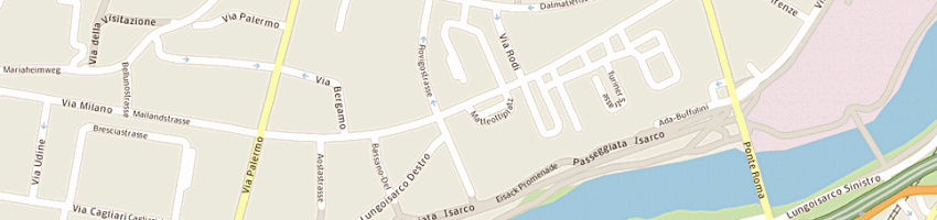 Mappa della impresa bar birreria romagnolo a BOLZANO