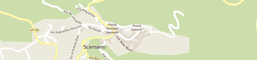 Mappa della impresa palmieri massimo a SCANSANO