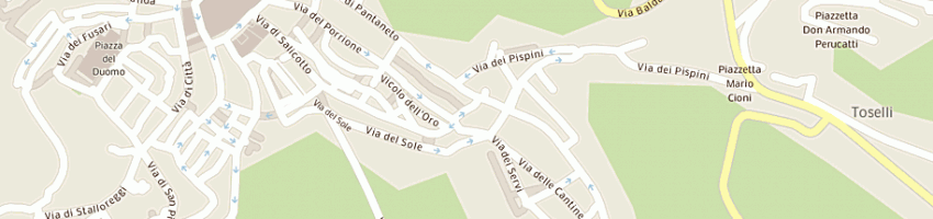 Mappa della impresa ristorante cane e gatto sas a SIENA