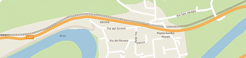 Mappa della impresa sieni e sodini - sdf - a FIESOLE