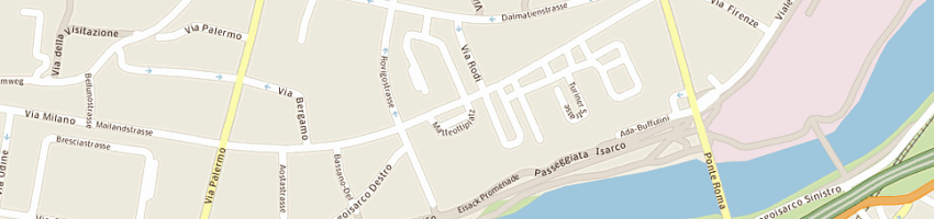 Mappa della impresa rivendita giornali (sas) a BOLZANO