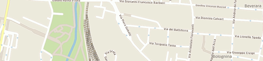 Mappa della impresa robby bar sas di oca roberta e c a BOLOGNA