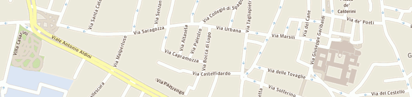 Mappa della impresa erreci di carlo raneri e c (sas) a BOLOGNA