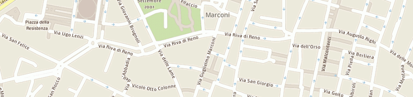 Mappa della impresa linea 1-snc di gian paolo gazziero e c a BOLOGNA
