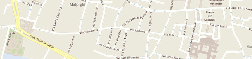 Mappa della impresa osteria la traviata a BOLOGNA