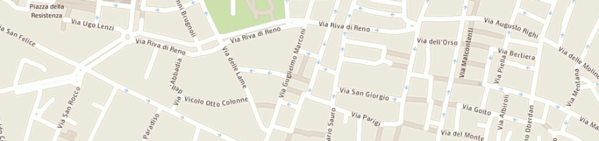 Mappa della impresa ciemme snc di cesarina marabini  e c a BOLOGNA