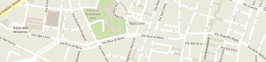 Mappa della impresa mazzanti marco rappresentaze a BOLOGNA