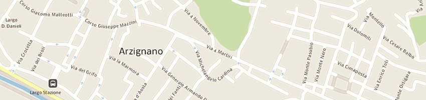 Mappa della impresa scuole pubbliche - media statale e motterle a ARZIGNANO