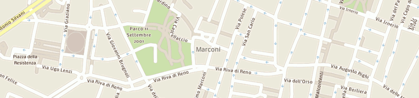 Mappa della impresa gi store sas di frison giuliana e fortuna greta a BOLOGNA