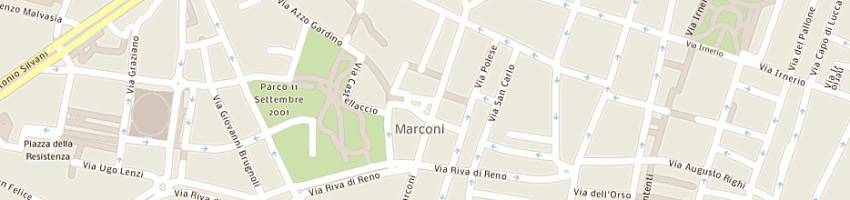 Mappa della impresa ferilli gianfranco a BOLOGNA
