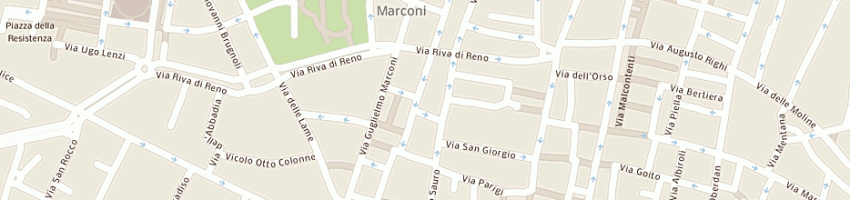 Mappa della impresa acconciature di santantonio nicola a BOLOGNA