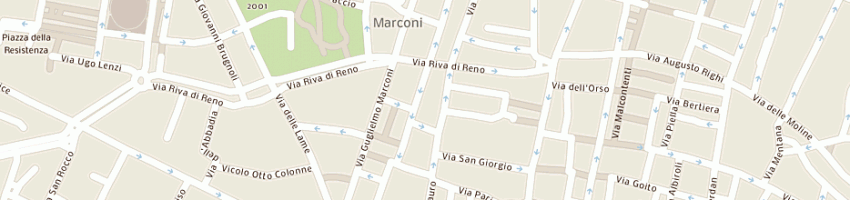 Mappa della impresa trattoria le fragole snc di cazzara giorgio e c a BOLOGNA