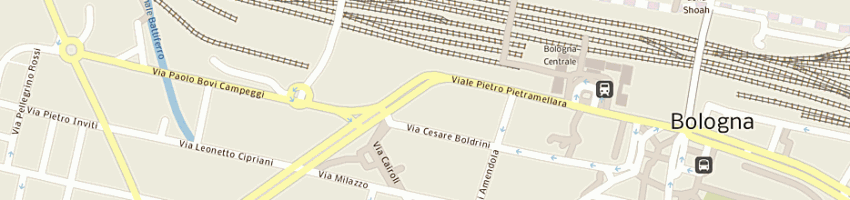 Mappa della impresa trattoria romilia di fregna r e c (sas) a BOLOGNA