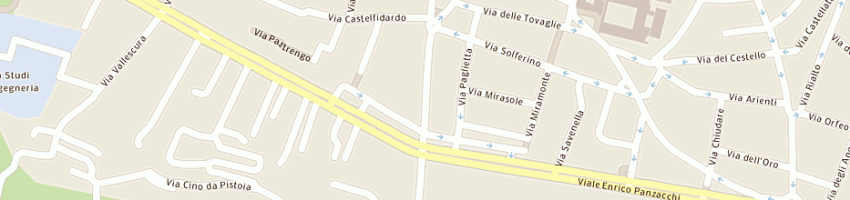 Mappa della impresa franzoni superviaggi sas di franzoni pier riccardo e c a BOLOGNA