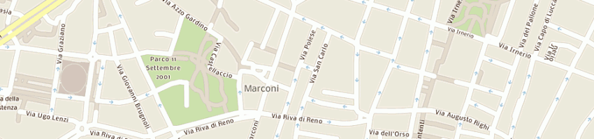 Mappa della impresa euroristoro spa raggruppamento di imprese per la grande ristorazione a BOLOGNA