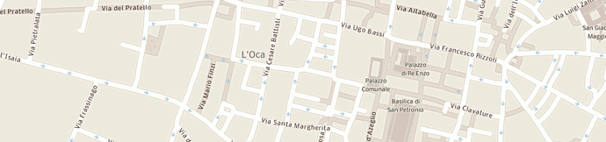 Mappa della impresa cartoleria bellei di bugane' a BOLOGNA